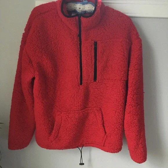 No Boundaries red fleece pullover jacket Sz XXL - Picture 5 of 6